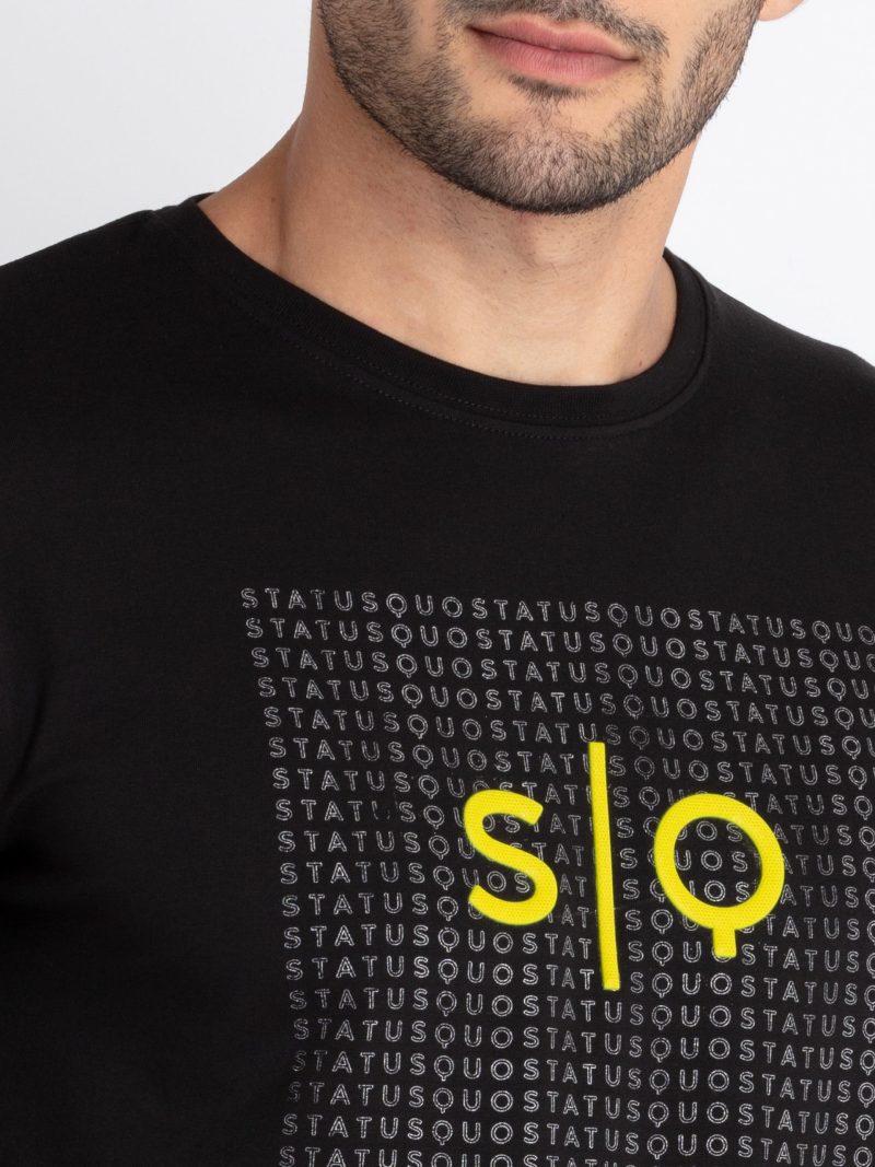 Status Quo Mens Printed Round Neck T-Shirt