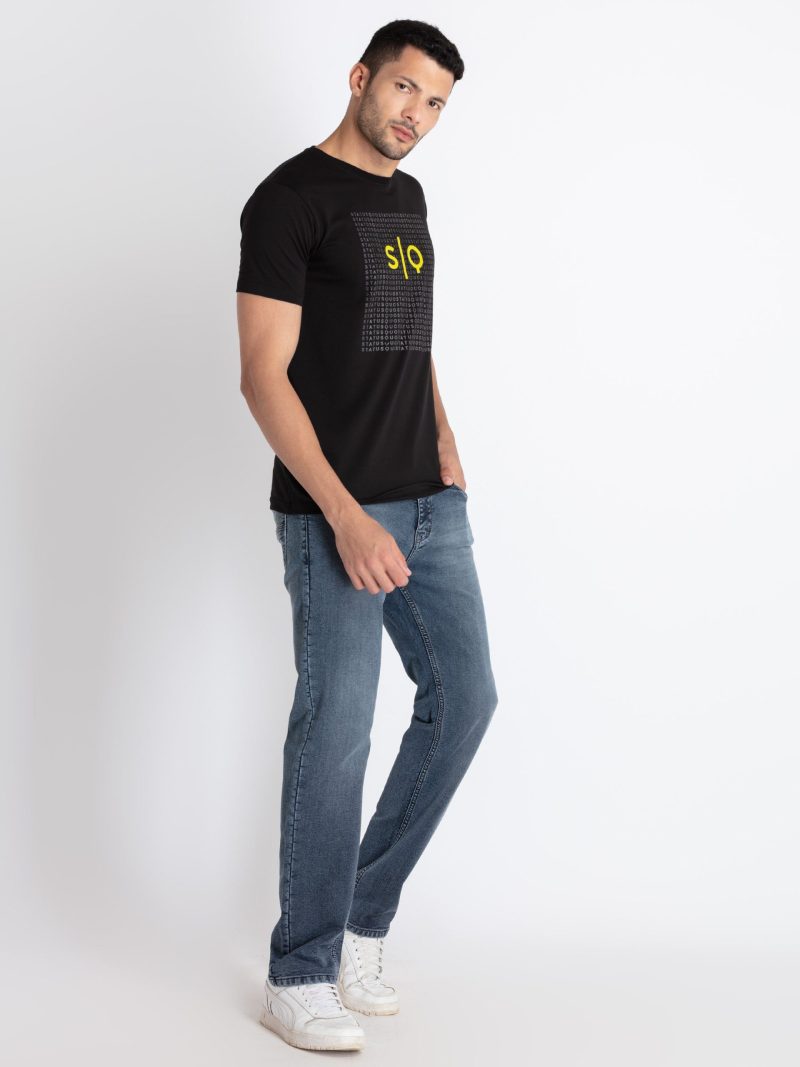 Status Quo Mens Printed Round Neck T-Shirt