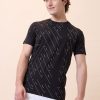 Status Quo Mens All-Over Typography Round Neck Half Sleeves Regular Fit T-Shirt