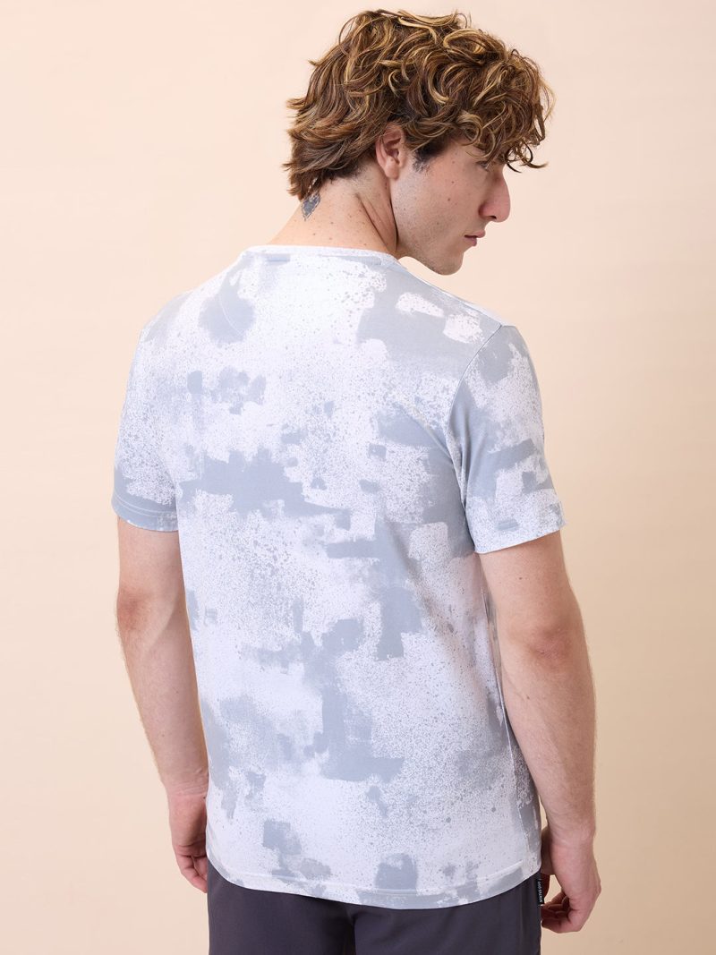 Status Quo Mens All-Over Typography Round Neck Half Sleeves Regular Fit T-Shirt