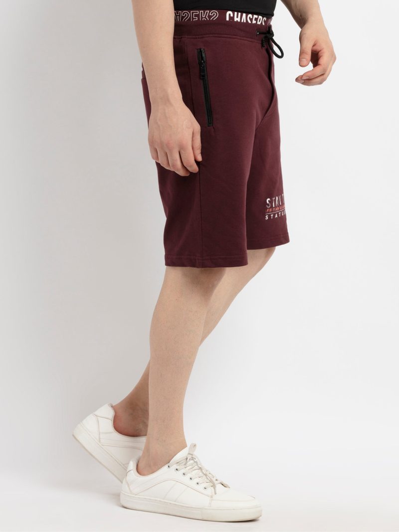 Status Quo Status Quo Men'S Typography Printed Regular Fit Short