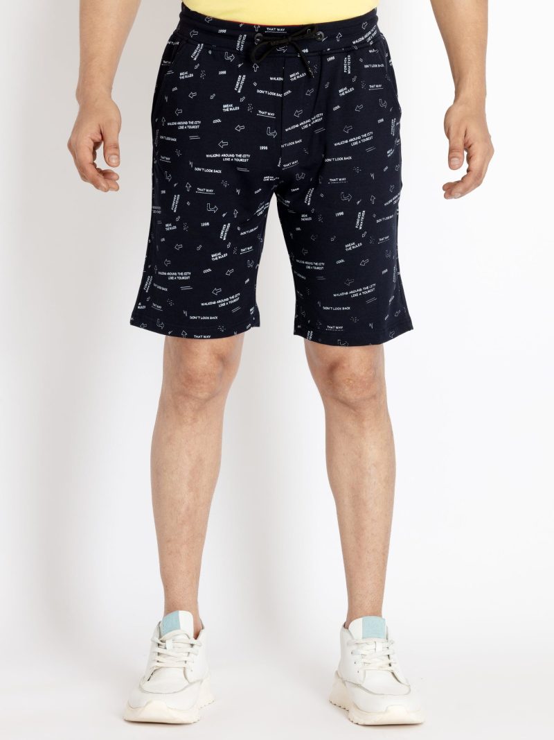 Status Quo Mens Solid Regular Fit Shorts