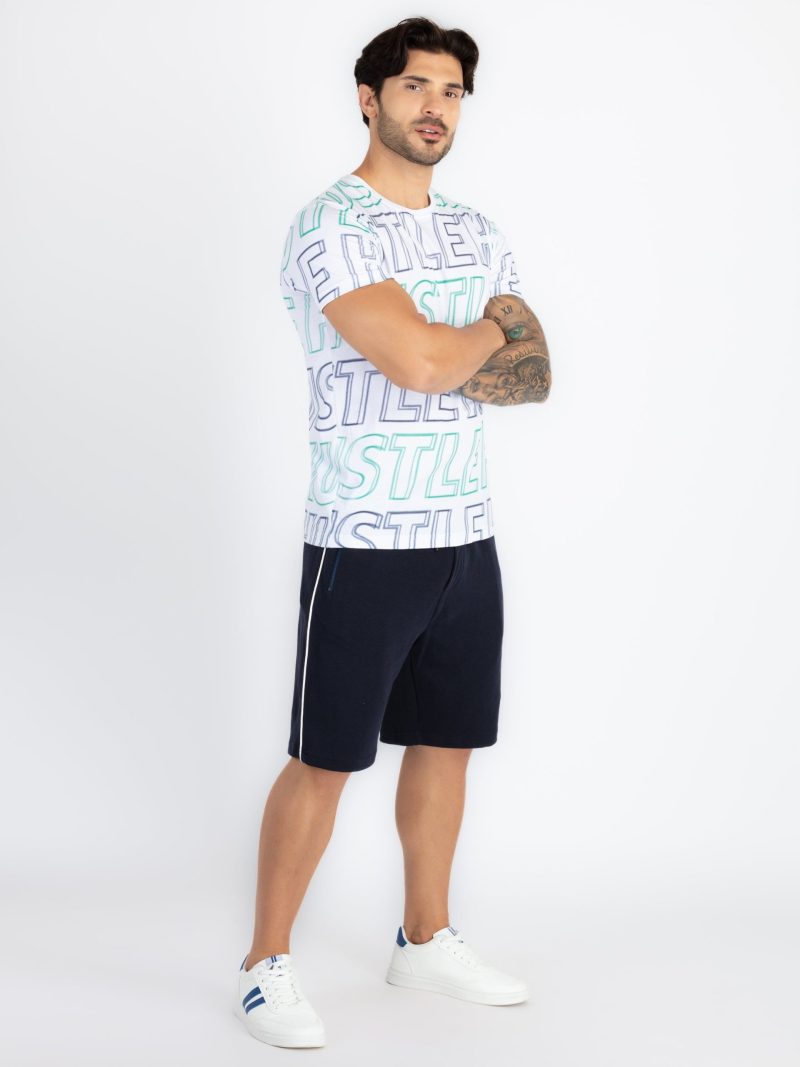 Status Quo Mens Solid Regular Fit Shorts