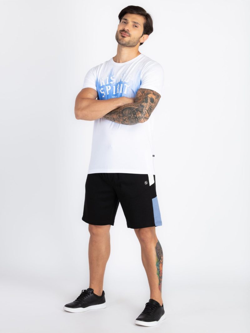 Status Quo Mens Solid Regular Fit Shorts