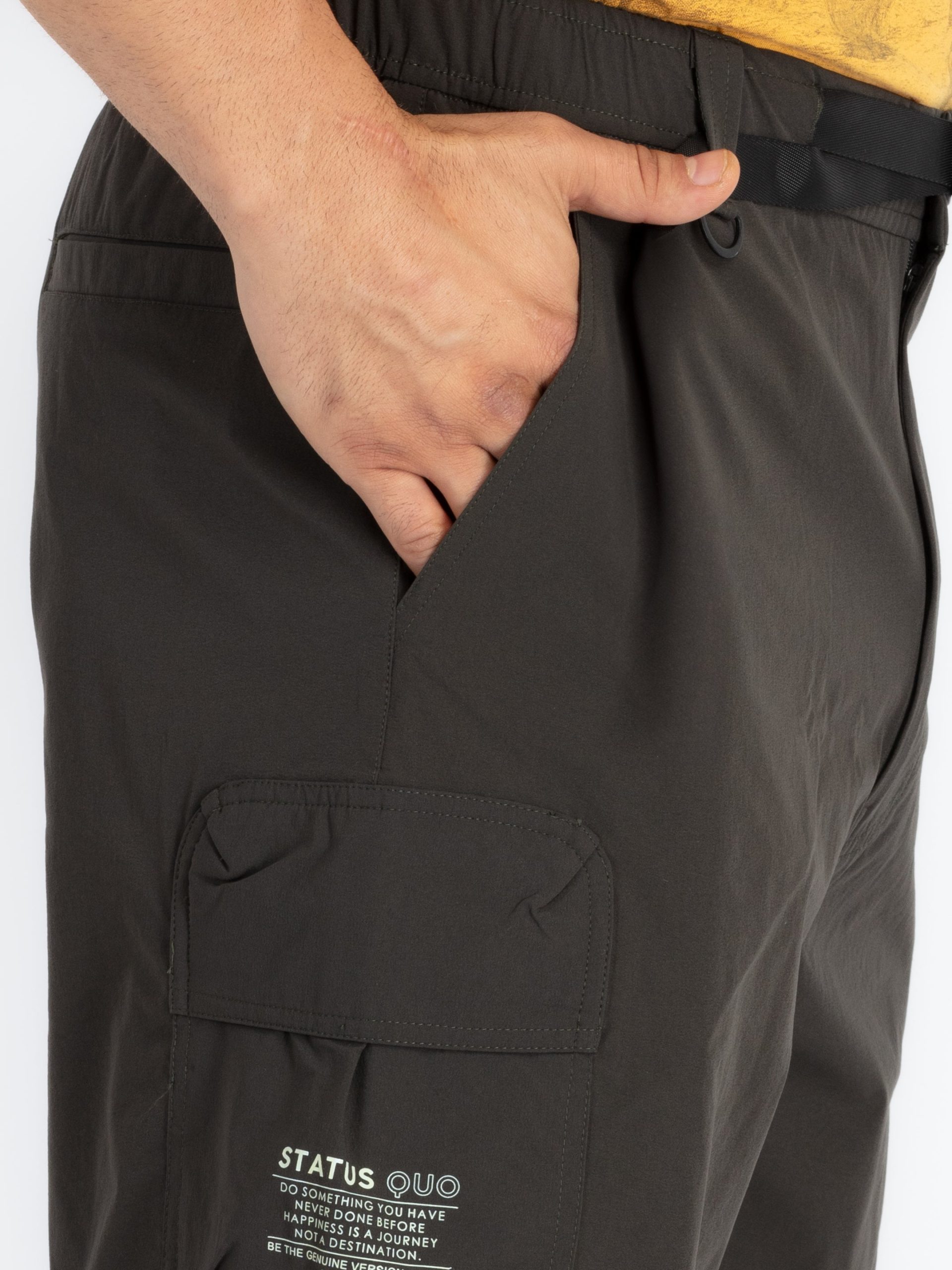 Status Quo Mens Solid Regular Fit Shorts