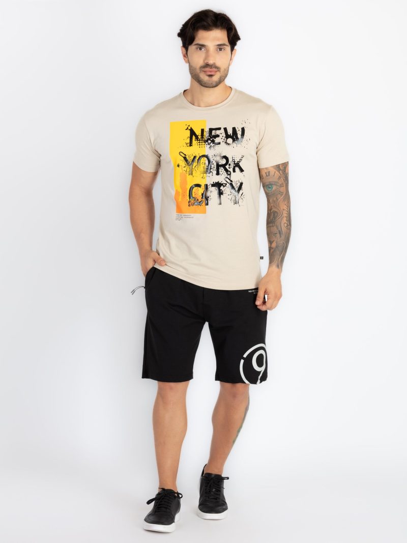 Status Quo Mens Solid Regular Fit Shorts