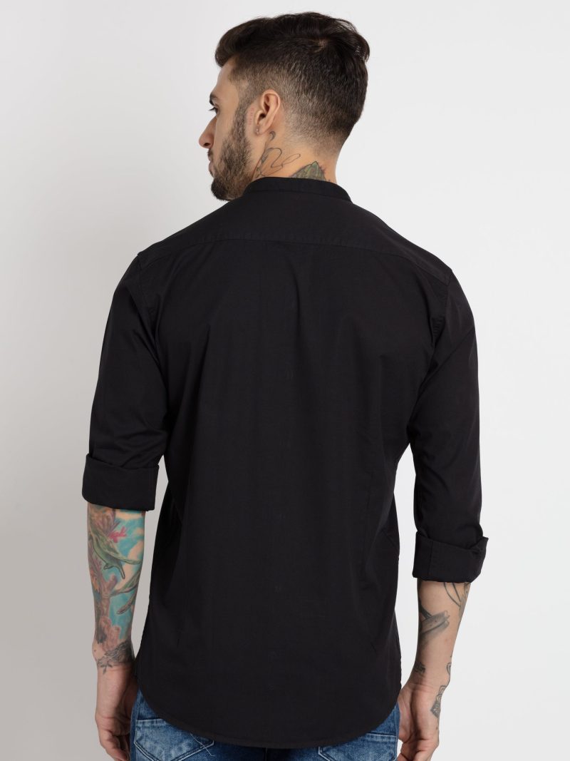 Status Quo Mens Checkered Cotton Slim Fit Shirt