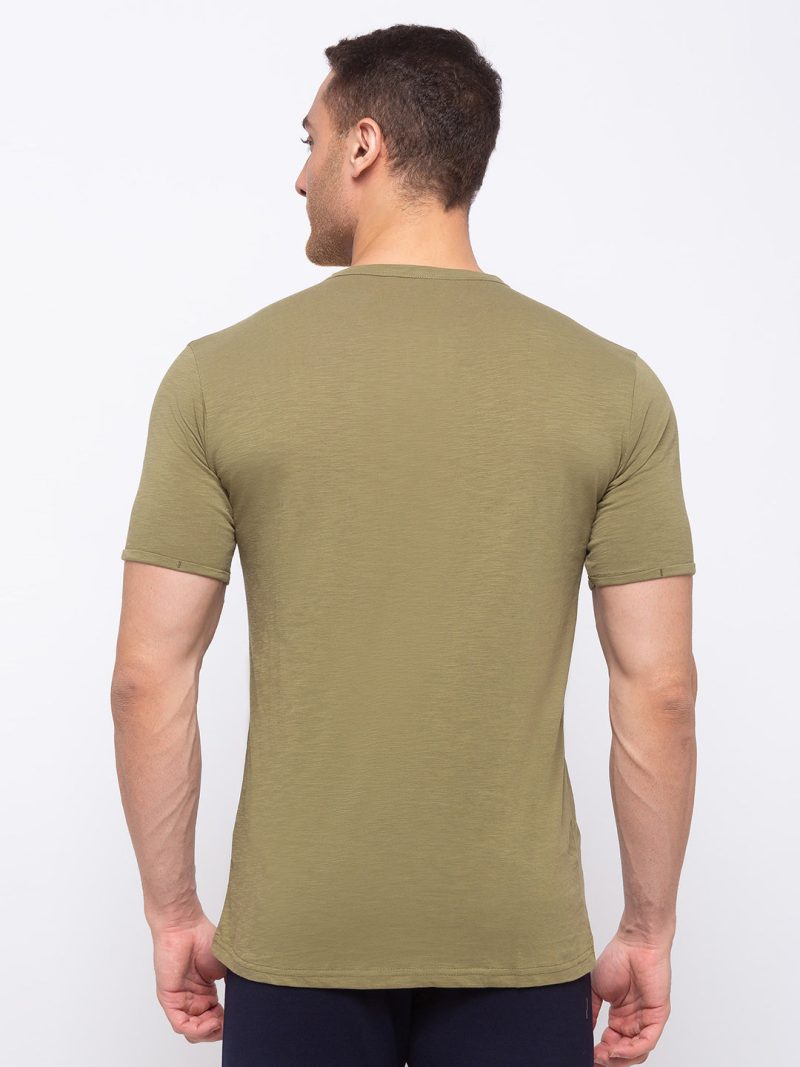 Status Quo Mens Solid V-Neck T-Shirt