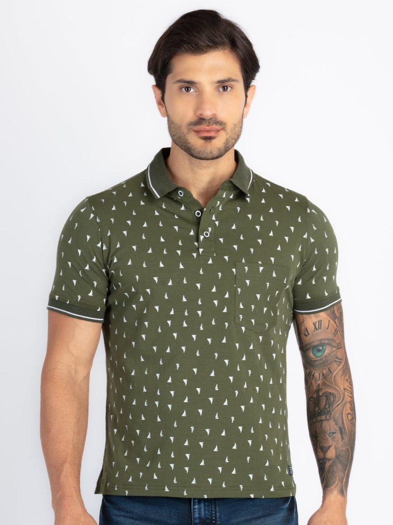 Status Quo Mens All Over Printed Polo T-Shirt