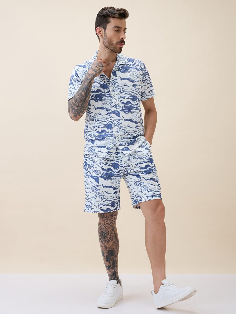 Status Quo Mens Solid Polo Collar Half Sleeves Regular Fit Shirt