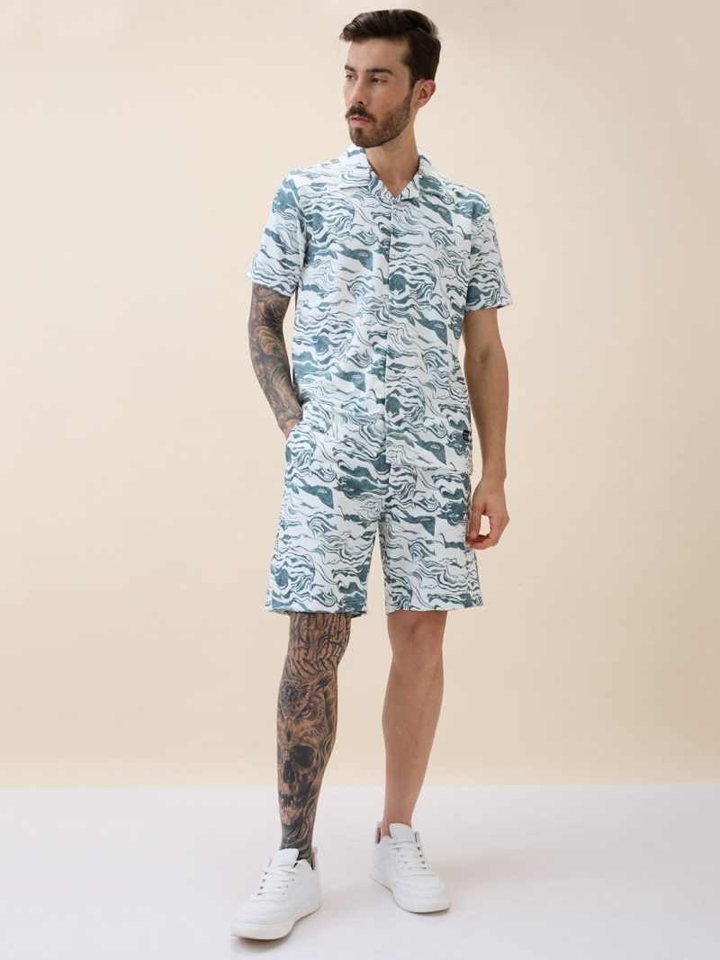 Status Quo Mens Solid Polo Collar Half Sleeves Regular Fit Shirt