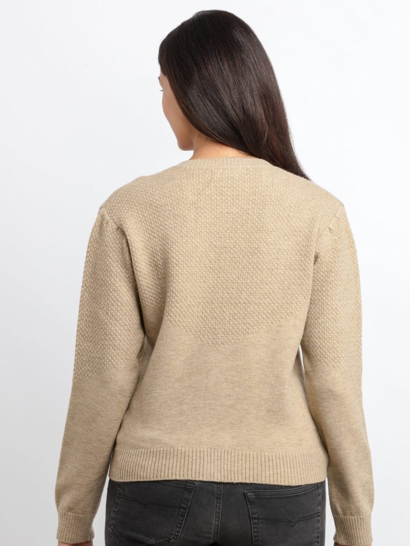 Status Quo Womens Solid V-Neck Sweater