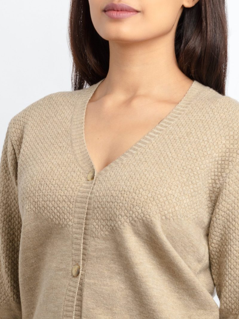 Status Quo Womens Solid V-Neck Sweater