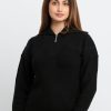 Status Quo Womens Solid High Neck Sweater