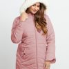 Status Quo Womens Quilted Hooded Jacket