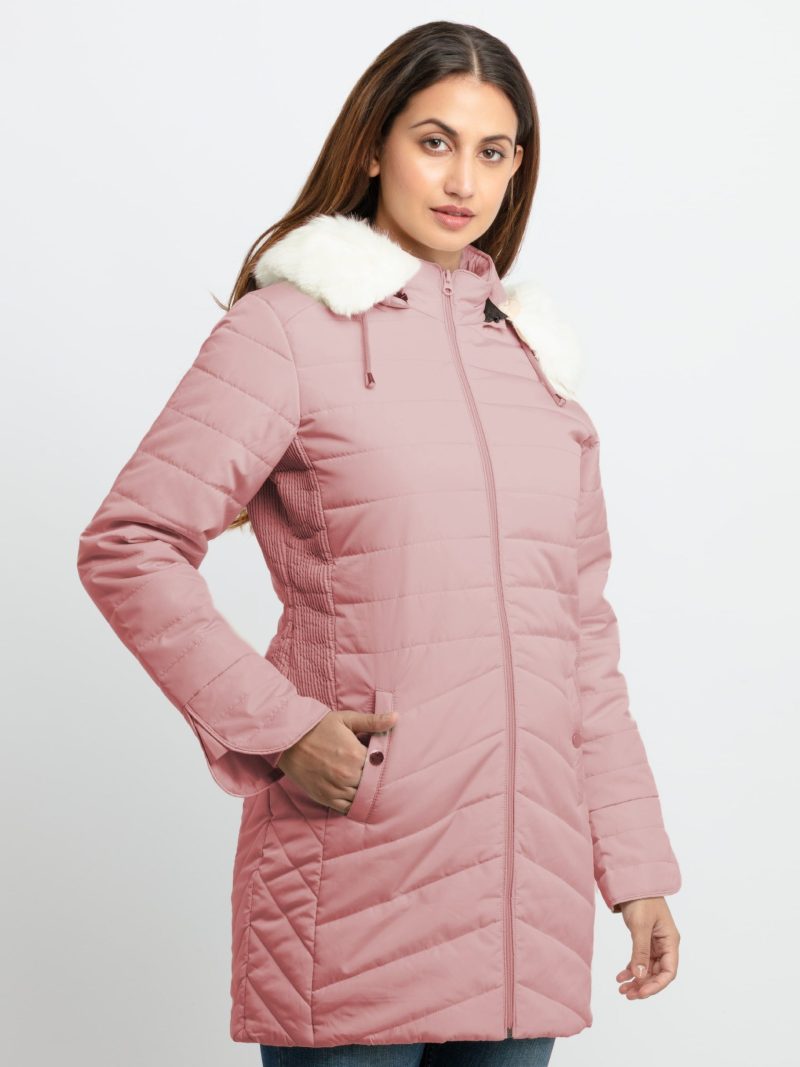 Status Quo Womens Quilted Hooded Jacket