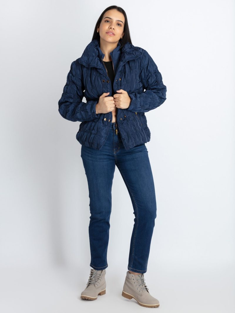 Status Quo Womens Quilted Collared Neck Jacket