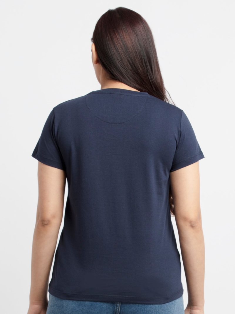 Womens Printed Round Neck T-Shirt