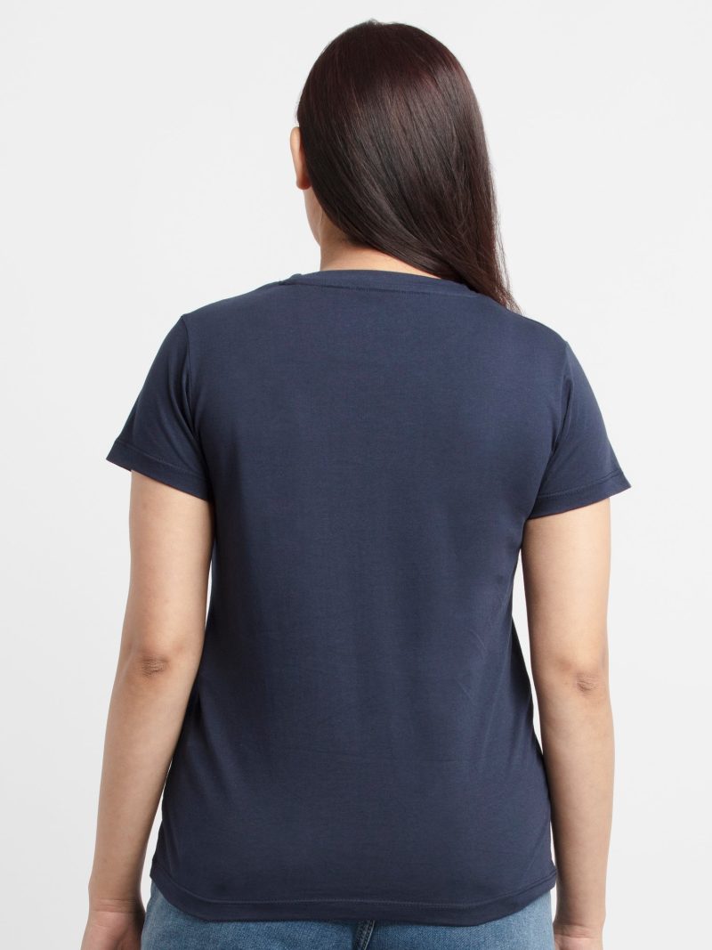 Womens Printed Round Neck T-Shirt