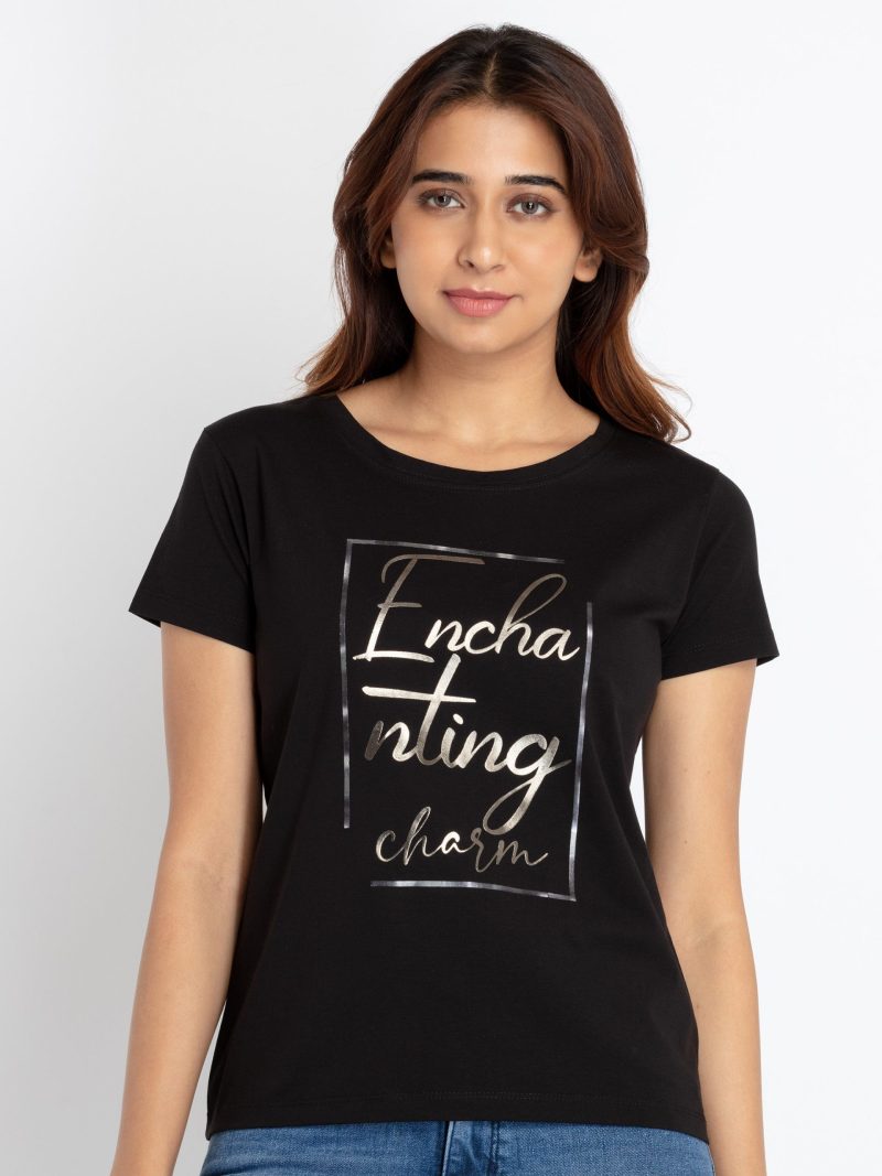 Status Quo Womens Printed Round Neck T-Shirt