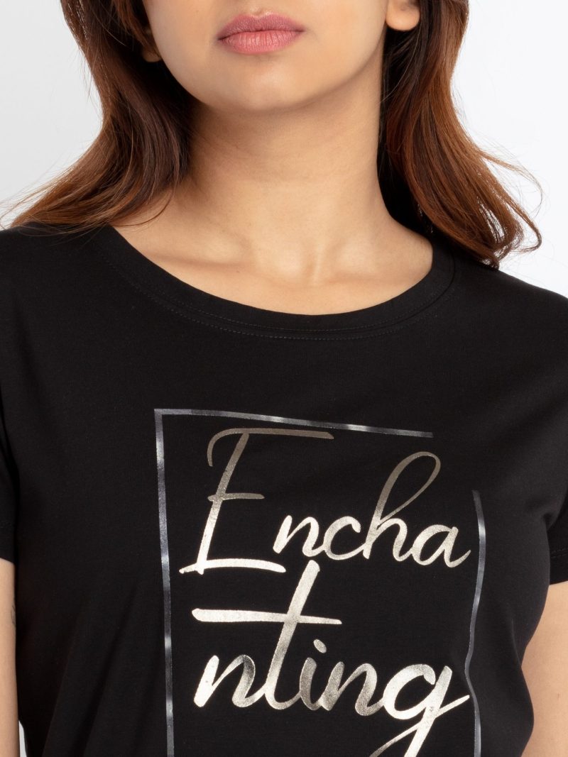 Status Quo Womens Printed Round Neck T-Shirt