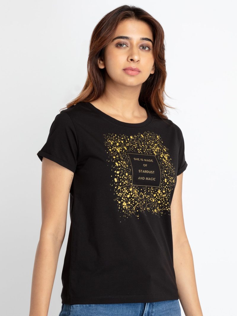 Status Quo Womens Printed Round Neck T-Shirt