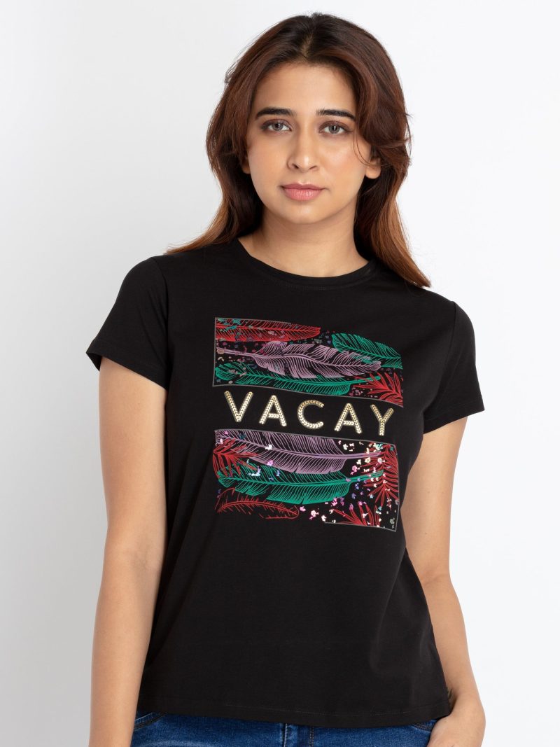 Status Quo Womens Printed Round Neck T-Shirt