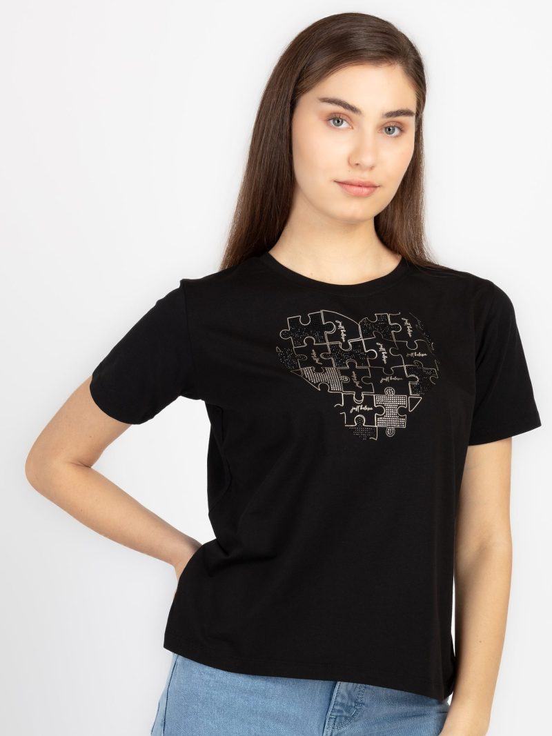 Status Quo Womens Printed Round Neck T-Shirt