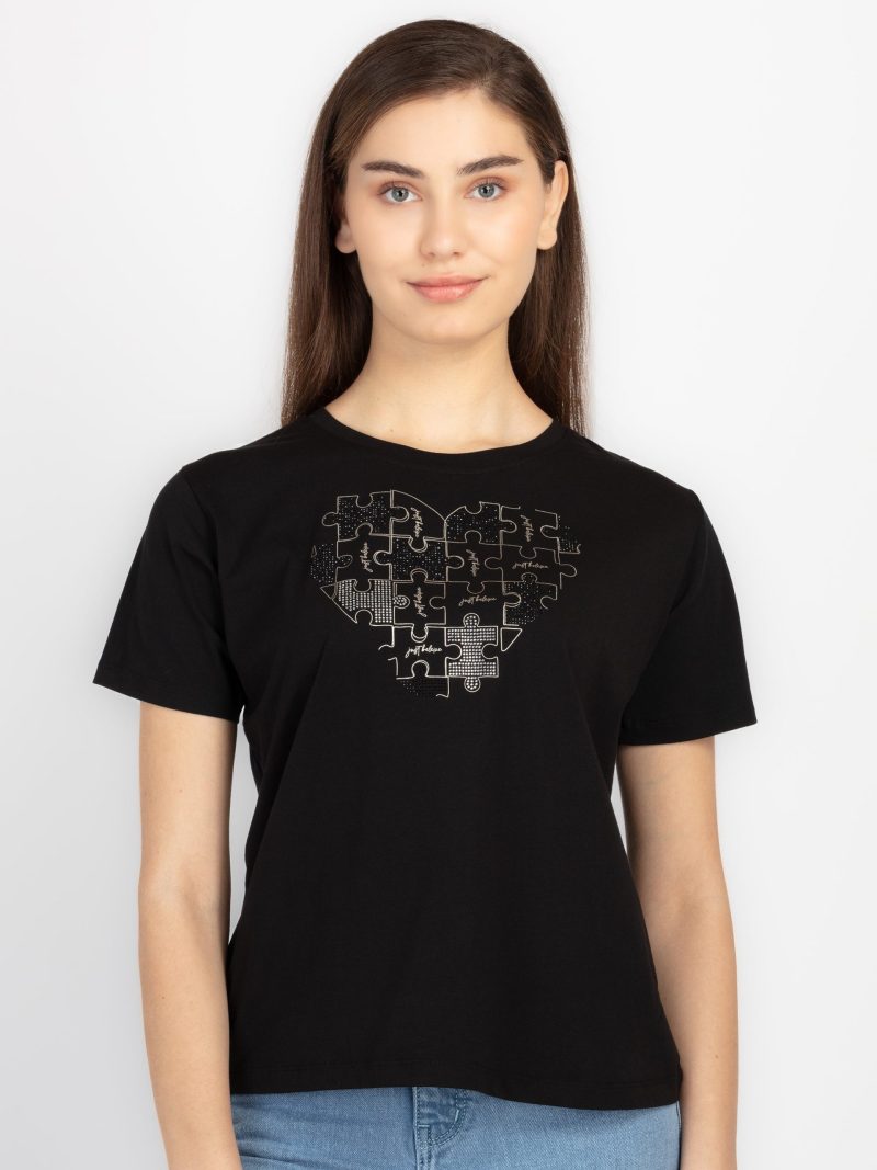 Status Quo Womens Printed Round Neck T-Shirt