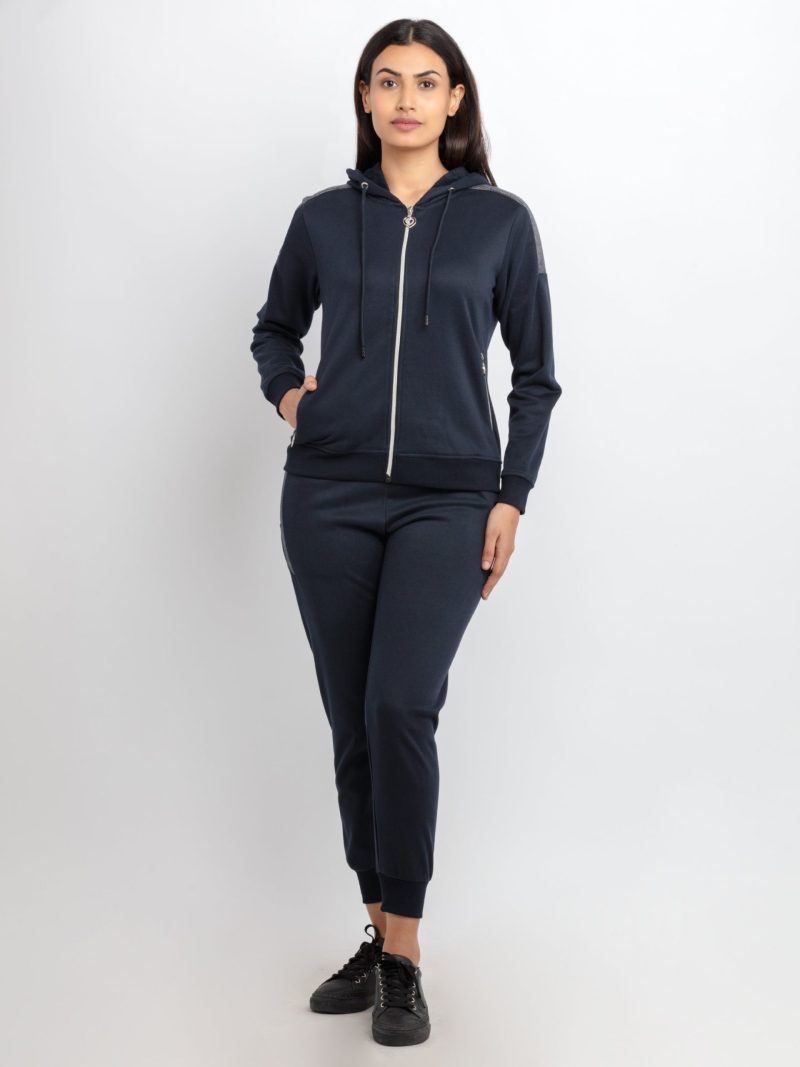 Status Quo Womens Solid Zipper Tracksuit