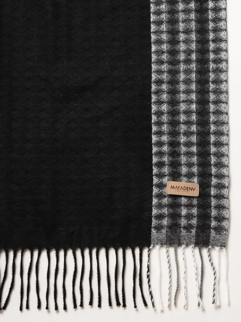 Geometric Woven Design Stole