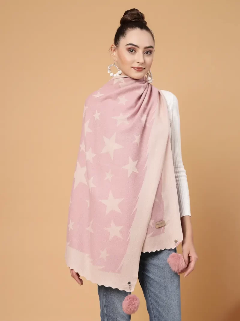 Printed Stole With Tasselled Border