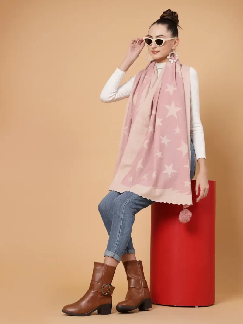 Printed Stole With Tasselled Border