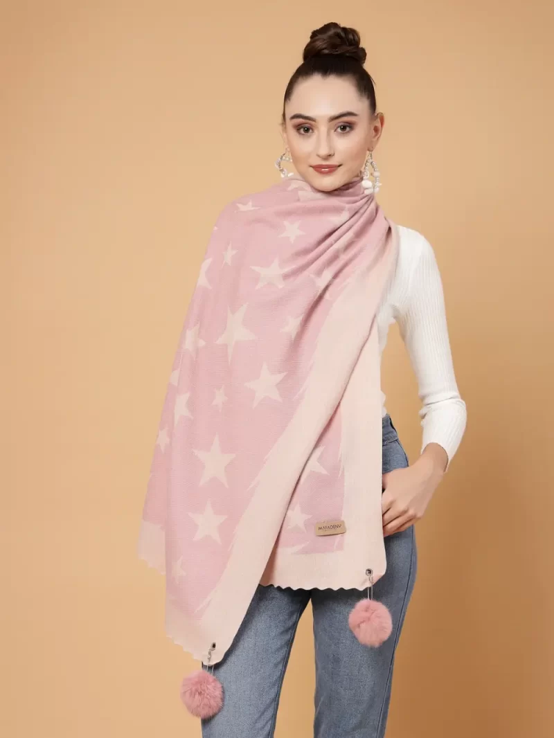 Printed Stole With Tasselled Border