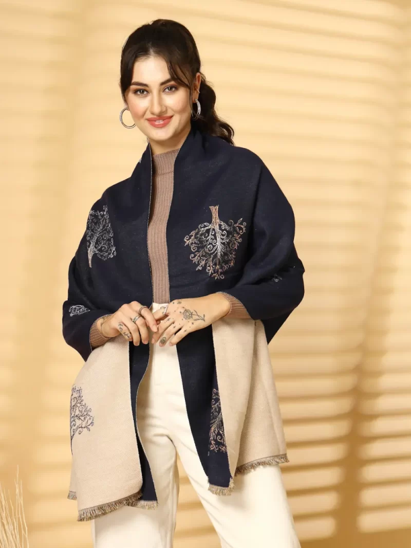 Women Ethnic Motifs Embroidered Stole