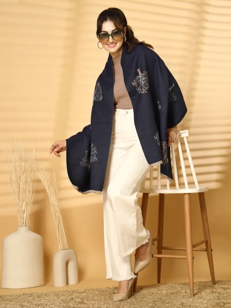 Women Ethnic Motifs Embroidered Stole