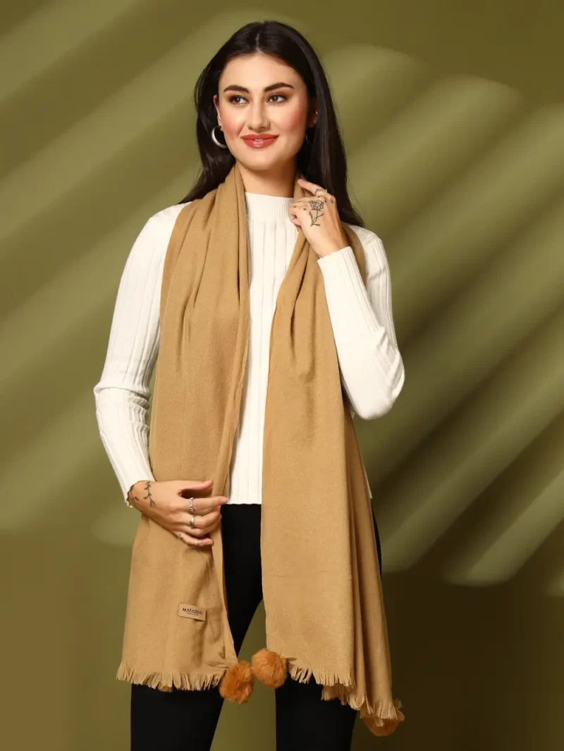 Women Solid Winter Stole