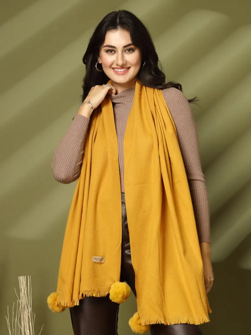 Women Solid Winter Stole