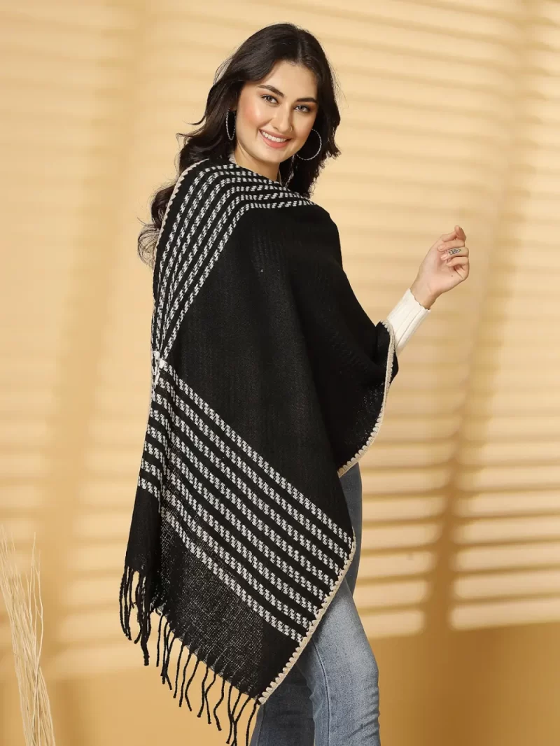 Women Woven Design Winter Stole