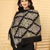 Women Embroidered Winter Stole