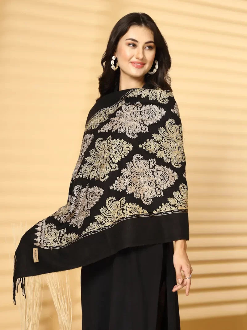 Women Embroidered Winter Stole
