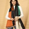 Women Self Design Woollen Shawl