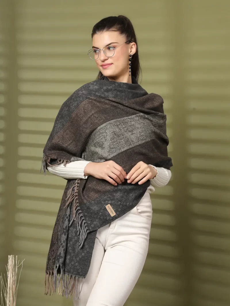 Women Printed Winter Woollen Stole