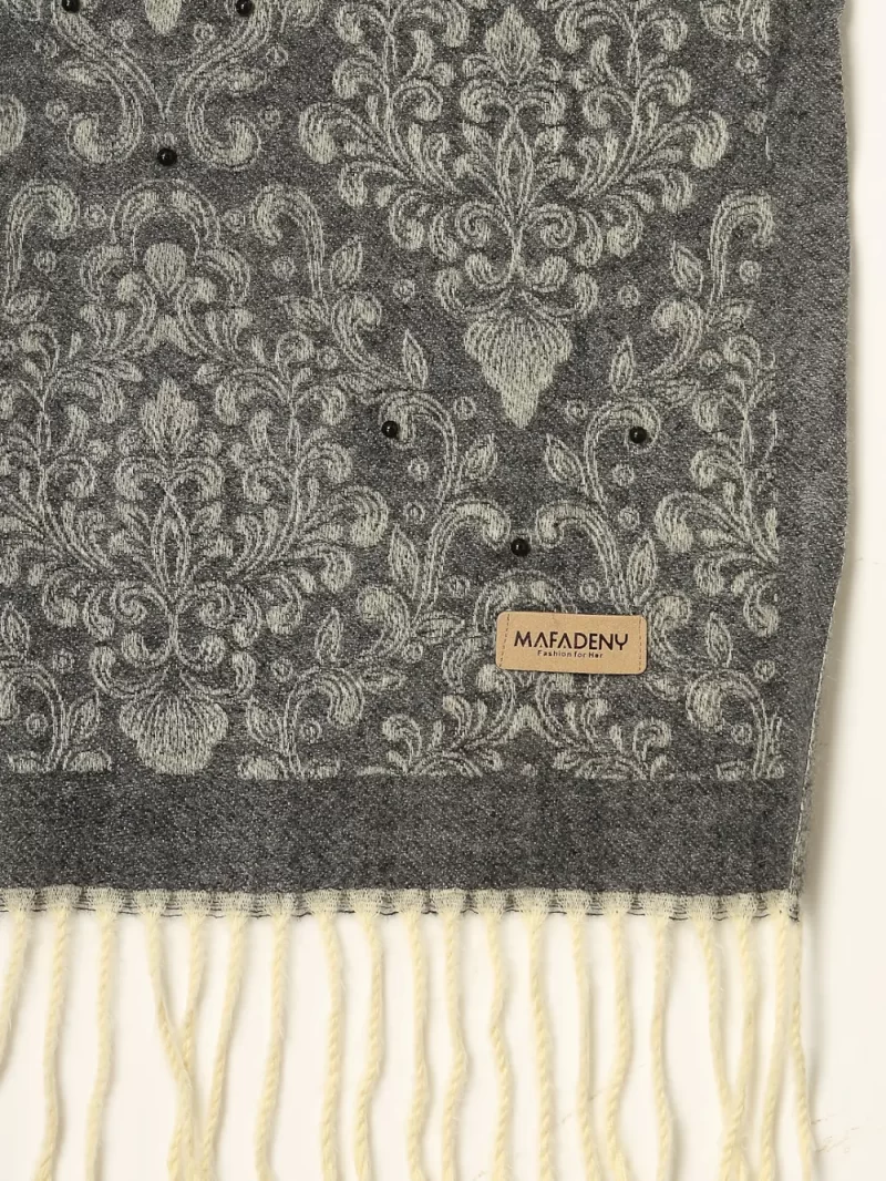 Women Woven Design Winter Stole