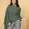 Women Woven Design Checked Stole