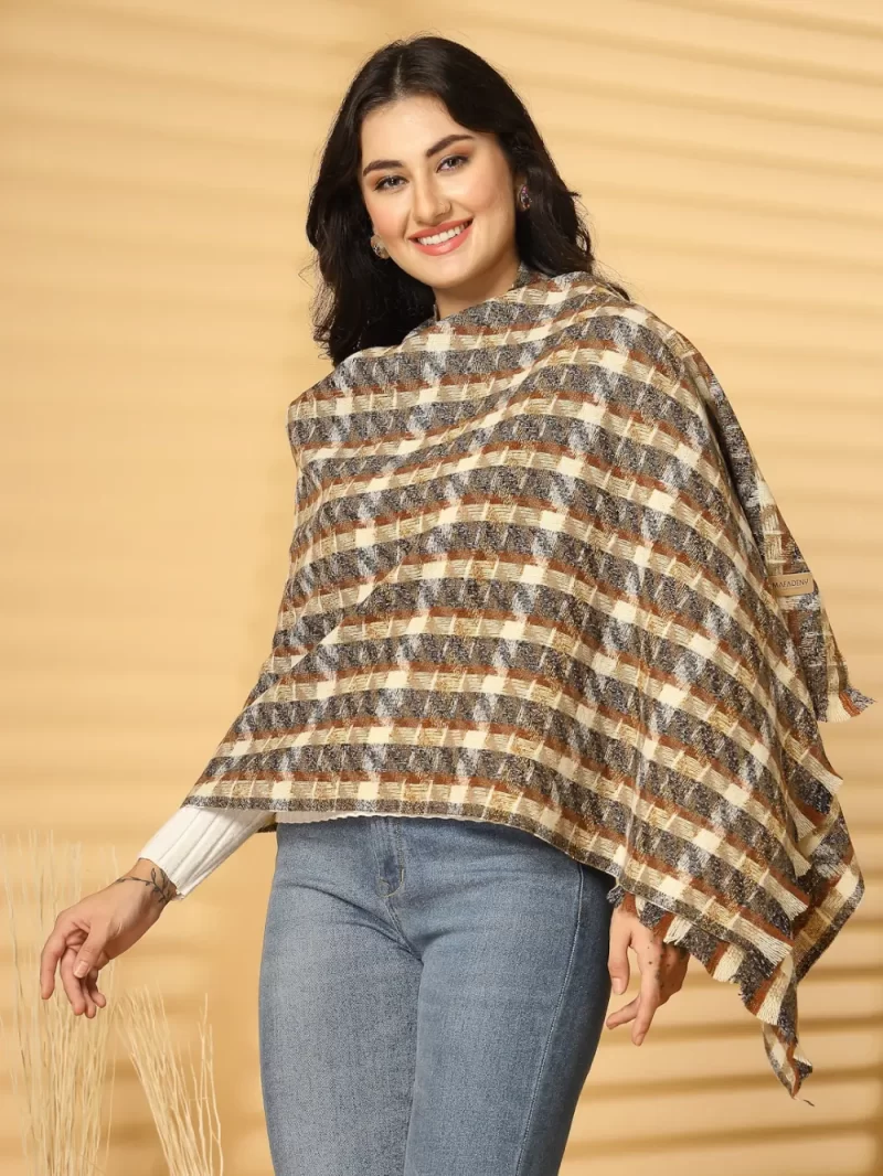 Women Checked Stole