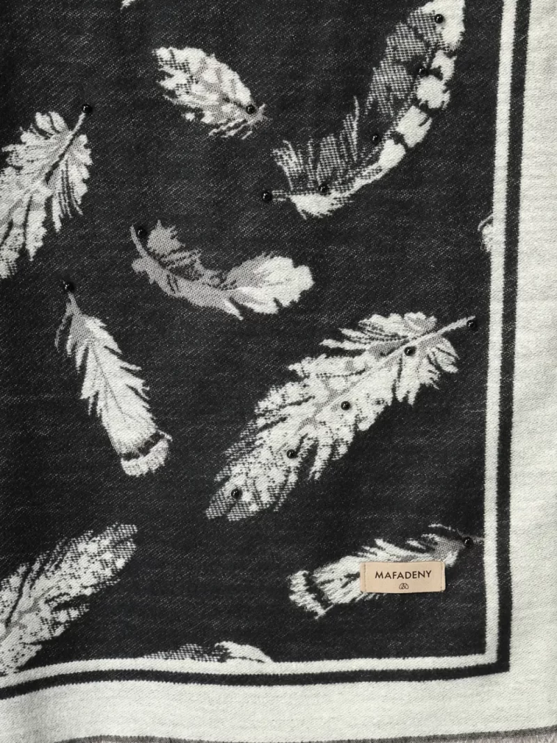 Women Floral Printed Wool Stole