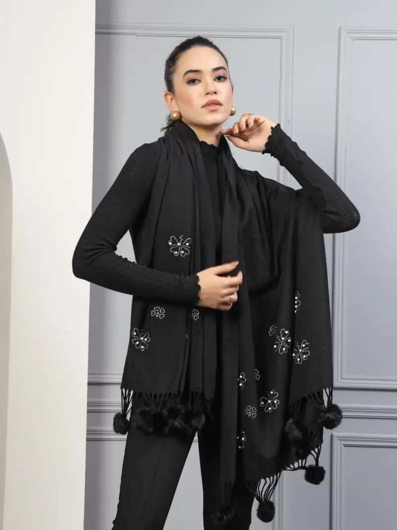 Women Ethnic Motif Embroidered Stole