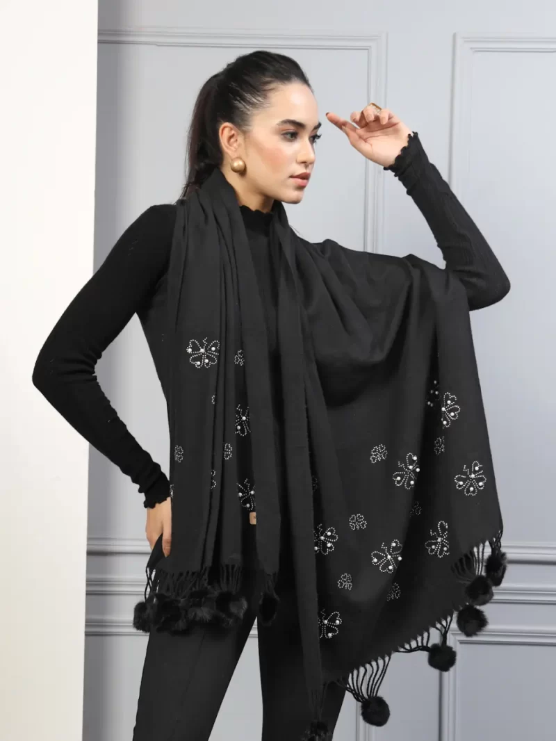 Women Ethnic Motif Embroidered Stole