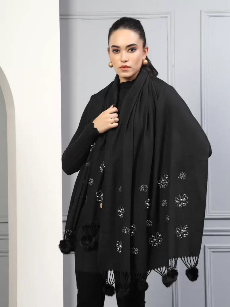 Women Ethnic Motif Embroidered Stole